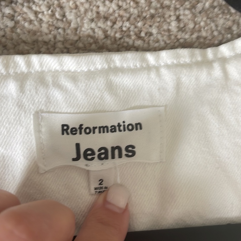 Reformation White Mini Dress - Picture 2 of 4